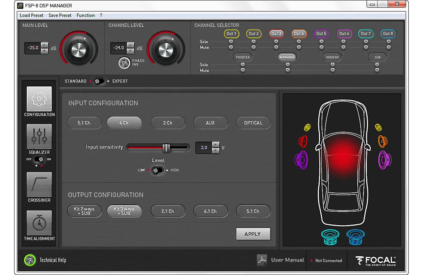 Focal FSP-8 8-channel digital signal processor