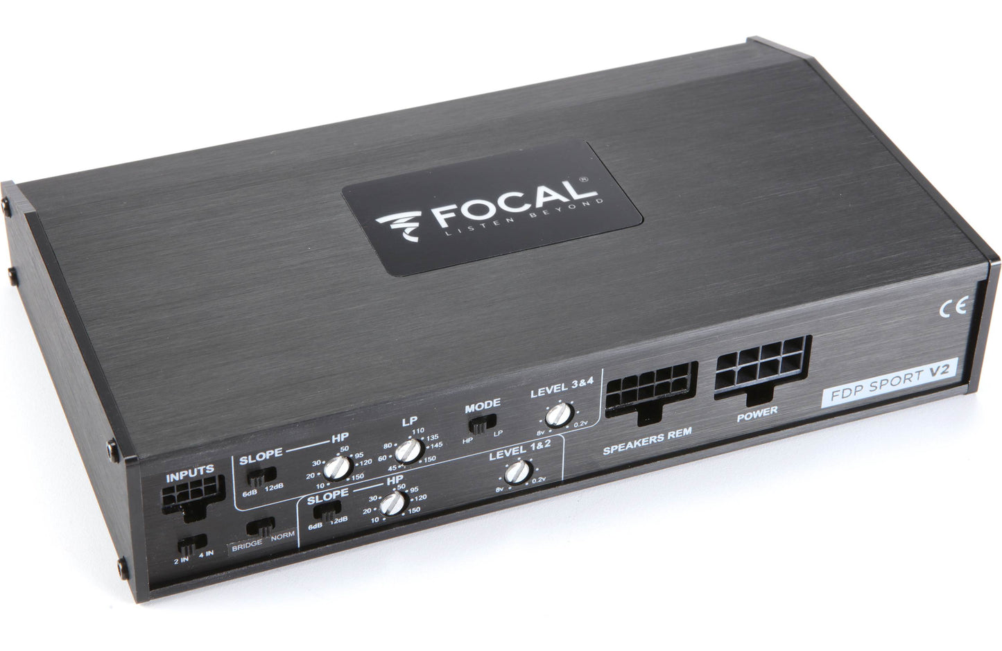 Focal FDP Sport V2 Compact 4-channel motorcycle/ATV amplifier — 150 watts RMS x 4