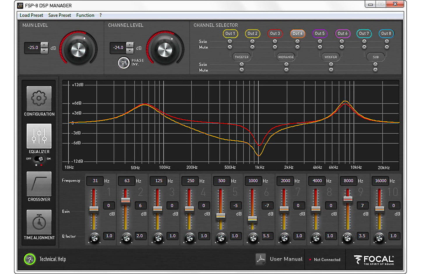 Focal FSP-8 8-channel digital signal processor