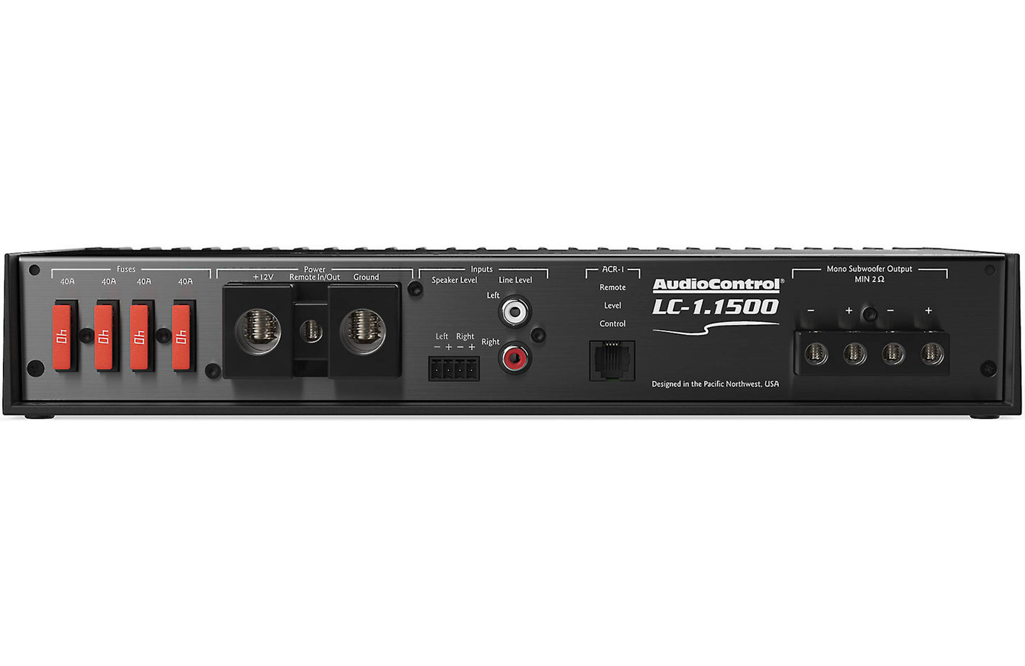 AudioControl LC-1.1500 Mono subwoofer amplifier — 1,500 watts RMS x 1 at 2 ohms