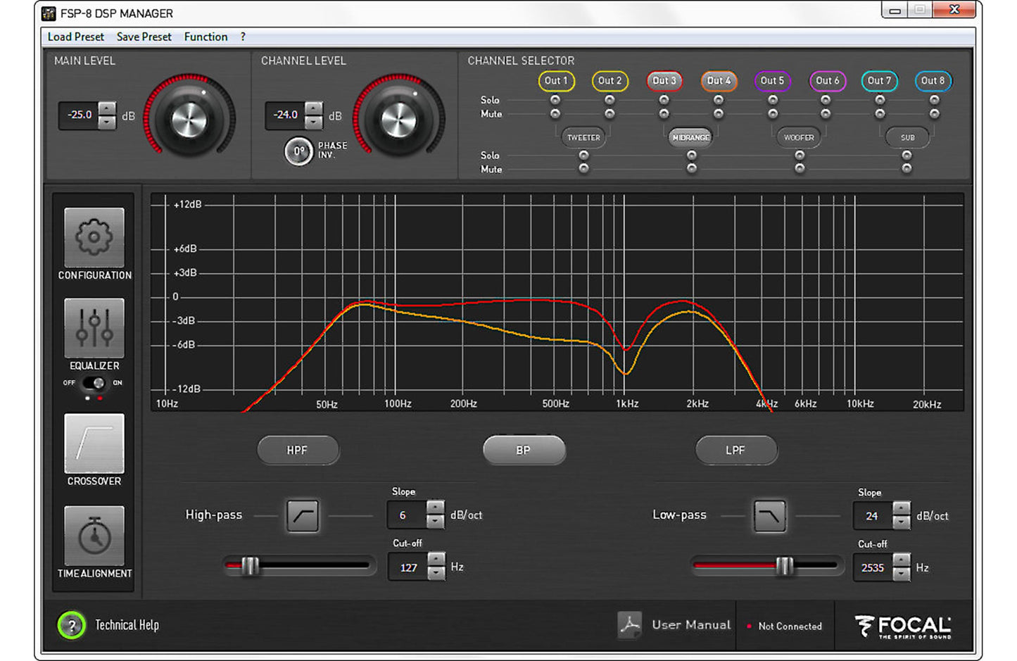 Focal FSP-8 8-channel digital signal processor