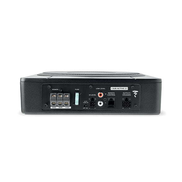 Focal iSub Active 2.1 8” under seat subwoofer with 2-Channel Amplifier