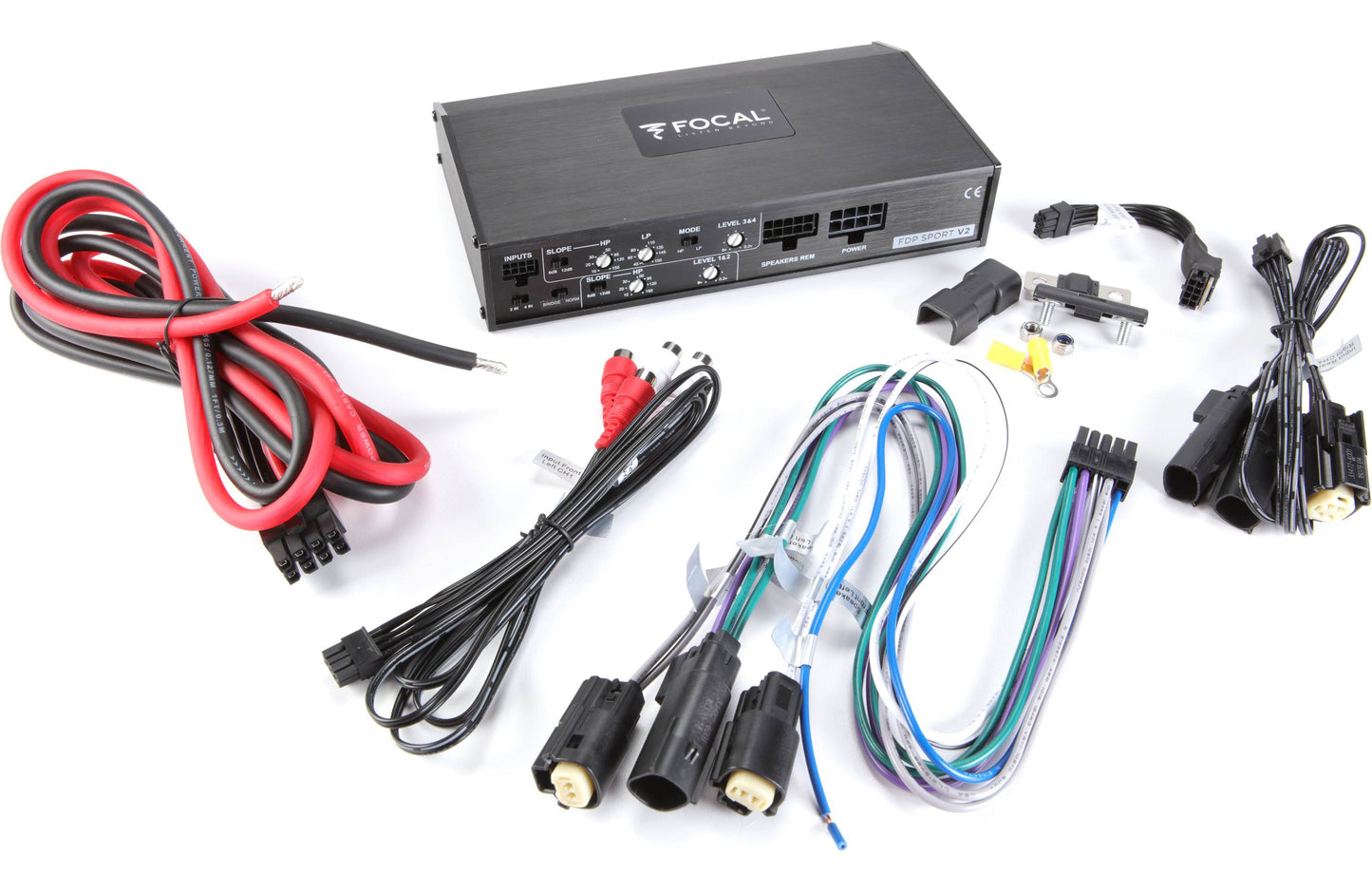 Focal FDP Sport V2 Compact 4-channel motorcycle/ATV amplifier — 150 watts RMS x 4