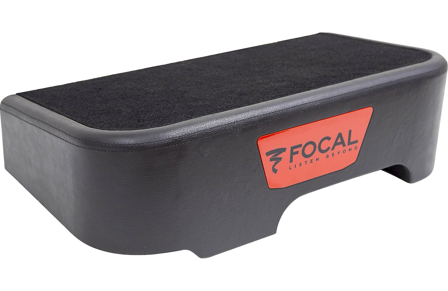 Focal Flax Chevy Single 10 Expert Series subwoofer enclosure with P25FS 10" subwoofer — fits select 2007-up Chevrolet and GMC Crew Cab trucks