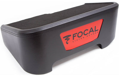 Focal Flax Chevy Single 1500 Expert Series subwoofer enclosure with P25FS 10" subwoofer — fits select 2019-up Chevrolet 1500 and 2020-up Chevrolet 2500/3500 Crew Cab trucks