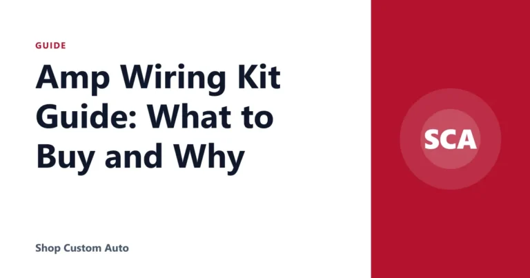 Amp Wiring Kit Guide: What to Buy and Why