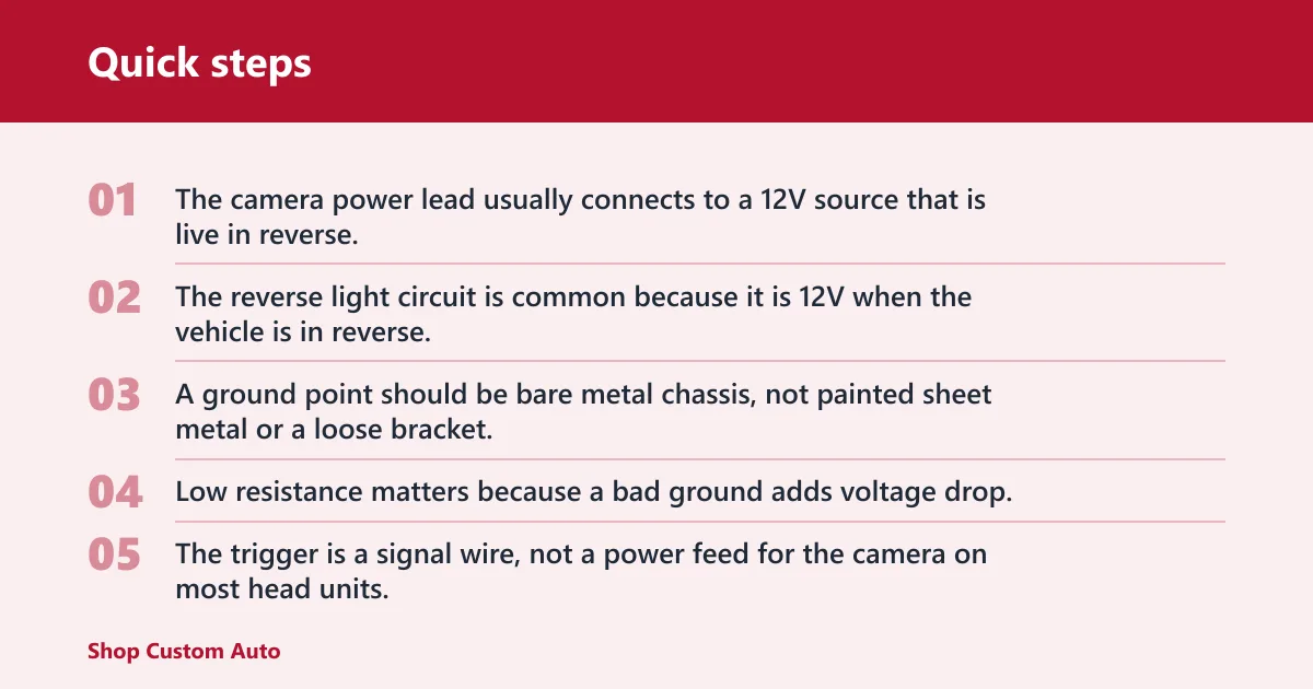 Quick steps: What does each wire do?
