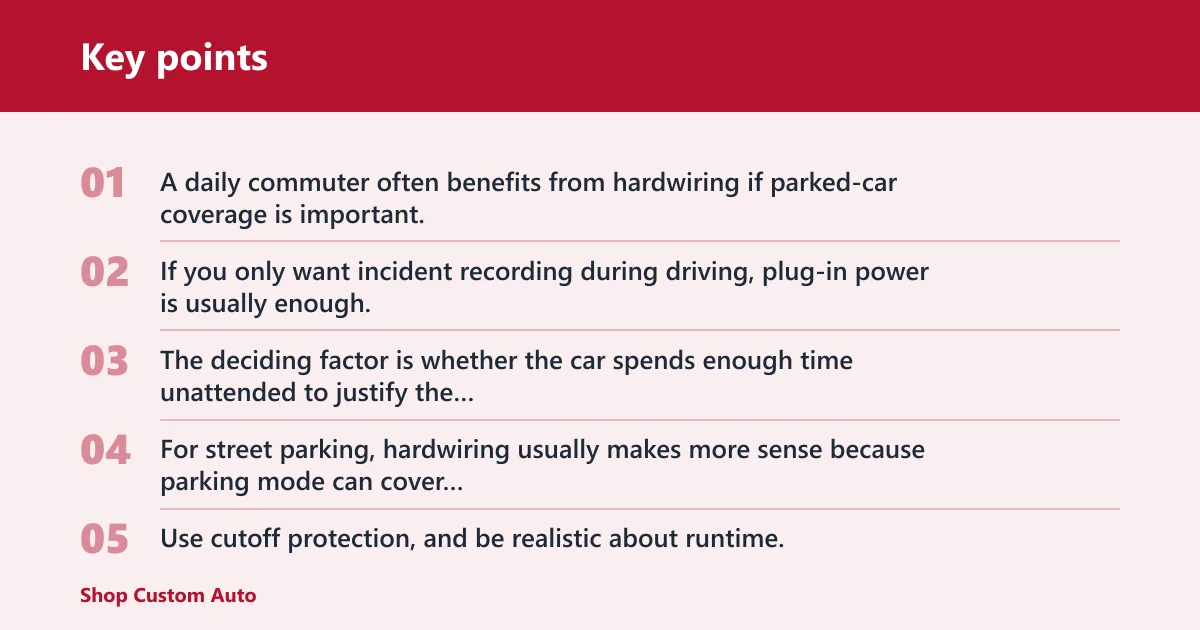 Key points: Which power option fits your use case?