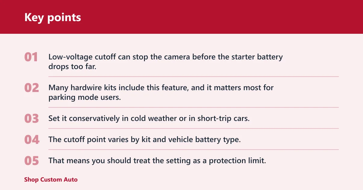 Key points: Can hardwiring drain the battery?