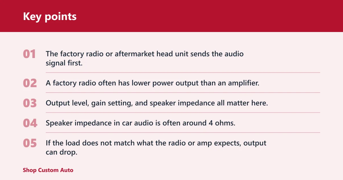 Key points: How the signal path works