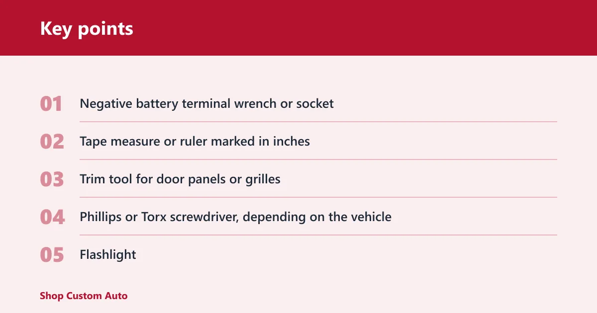 Key points: What you'll need before you measure
