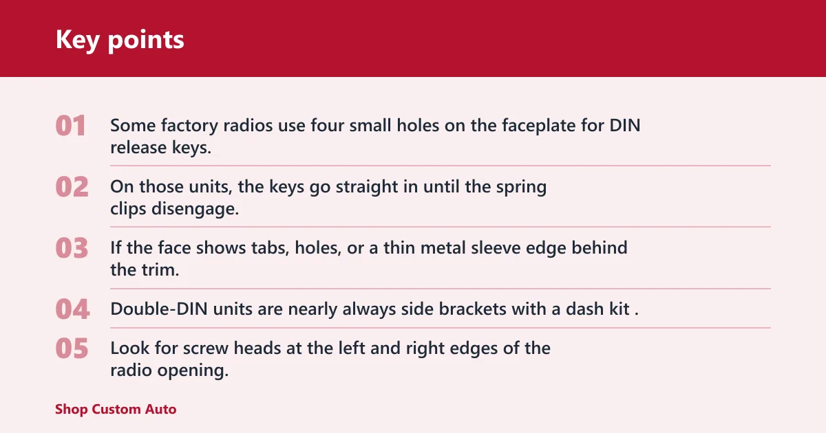 Key points: How do you tell which mount you have?
