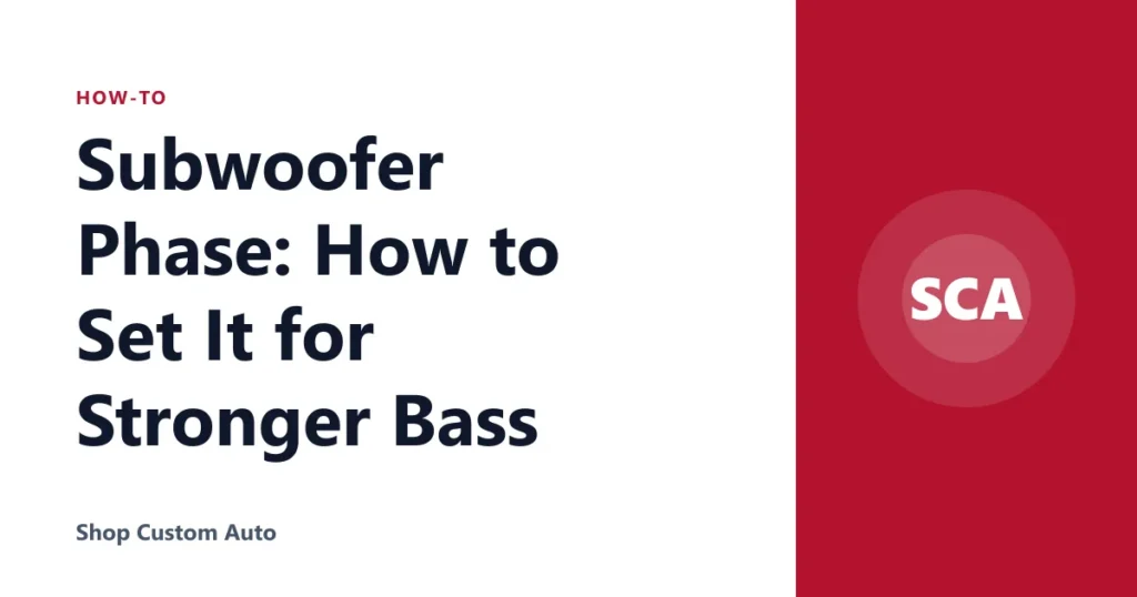 Subwoofer Phase: How to Set It for Stronger Bass