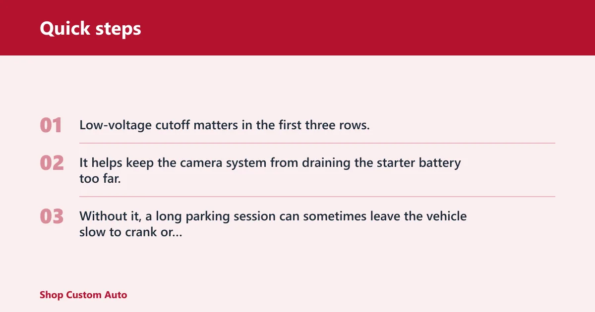 Quick steps: Use this checklist to match vehicle power behavior to the right setup