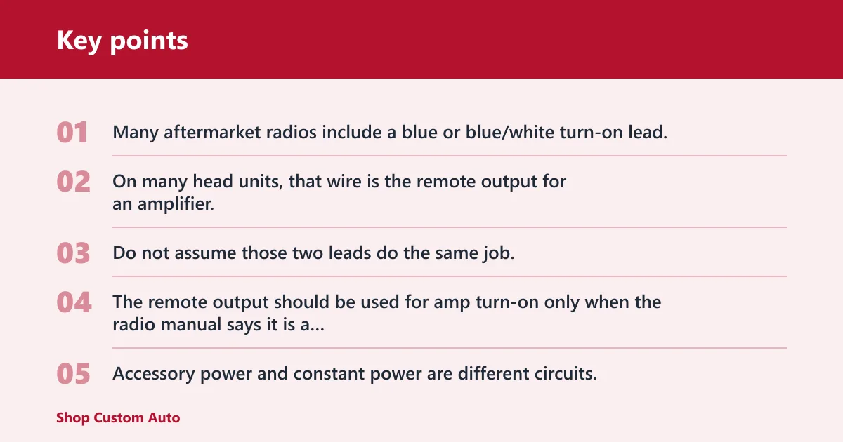Key points: Where does the signal come from?