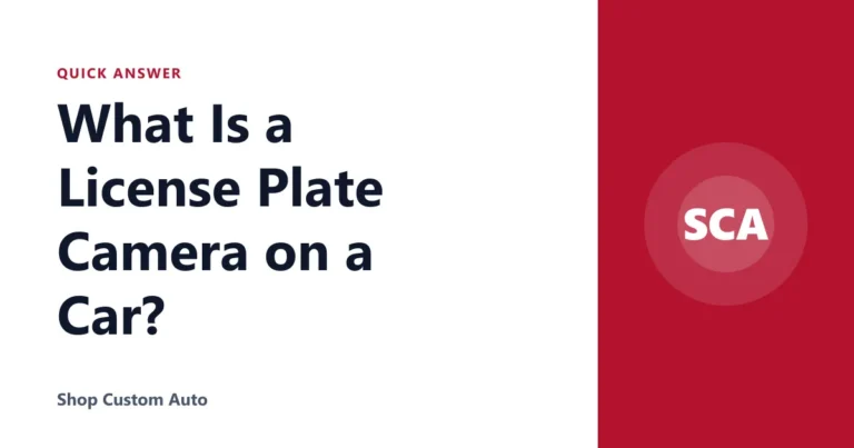 What Is a License Plate Camera on a Car?