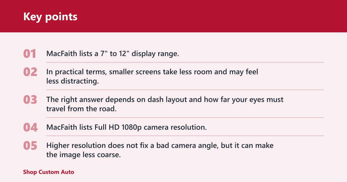 Key points: What specs matter most?