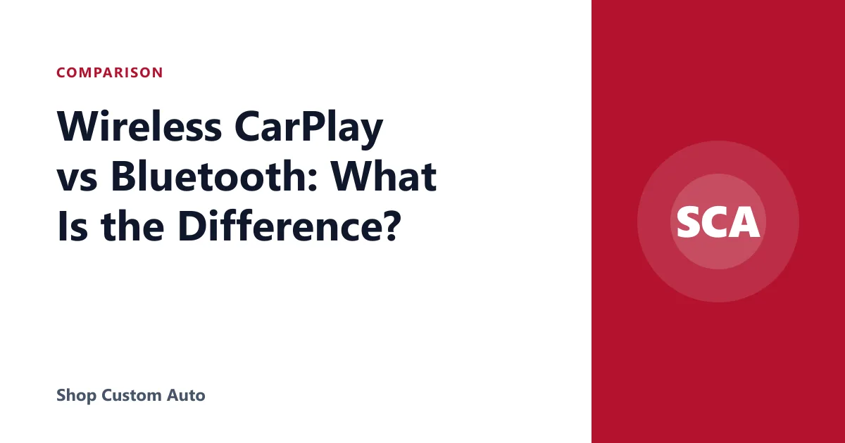 Wireless CarPlay vs Bluetooth: What Is the Difference?