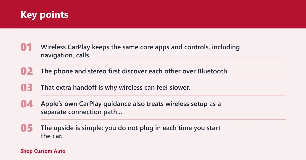 Key points: Wireless CarPlay worth it?